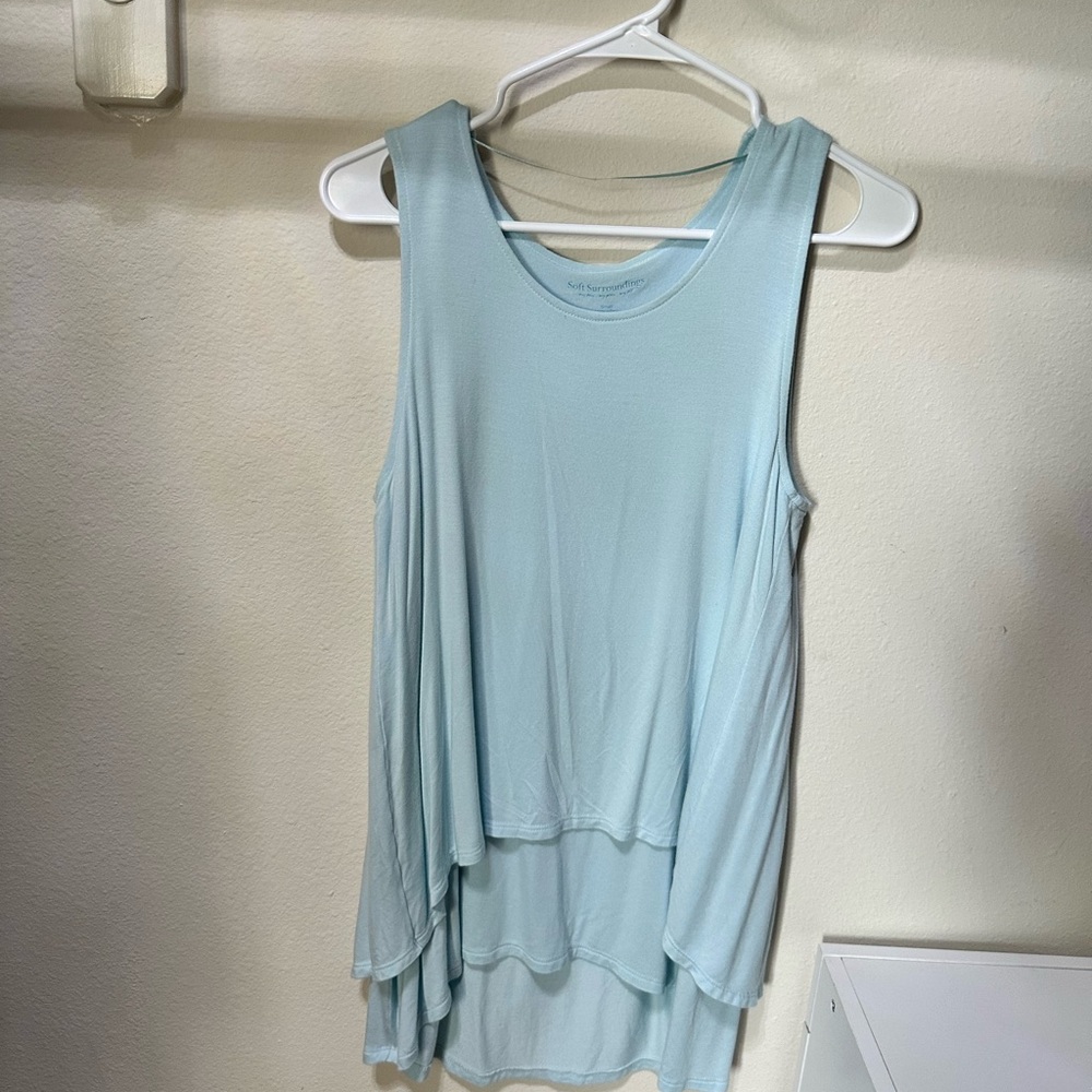 Light blue Womens Soft Surroundings Tank, size small